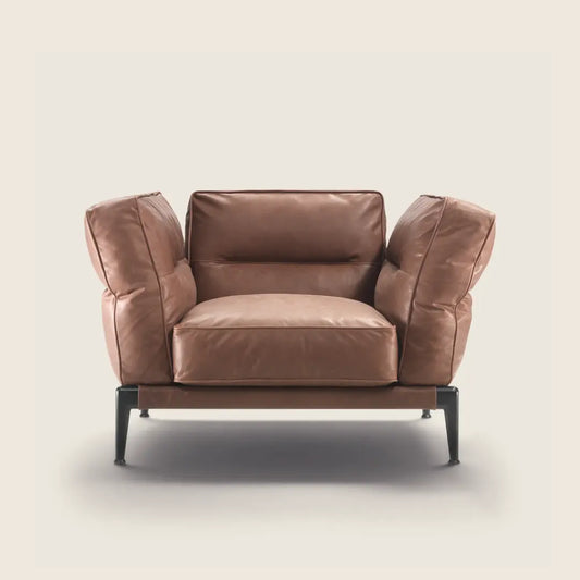 The Open Wing Leather Armchair