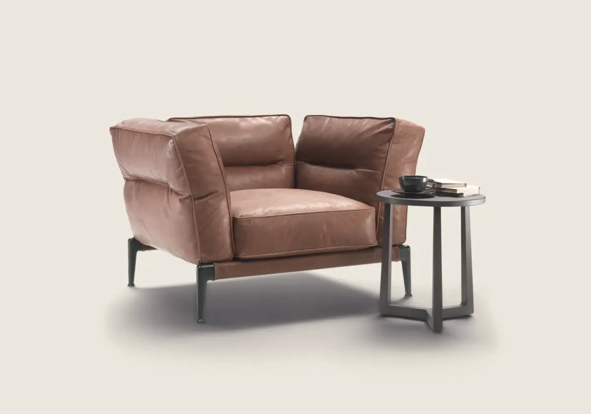 The Open Wing Leather Armchair