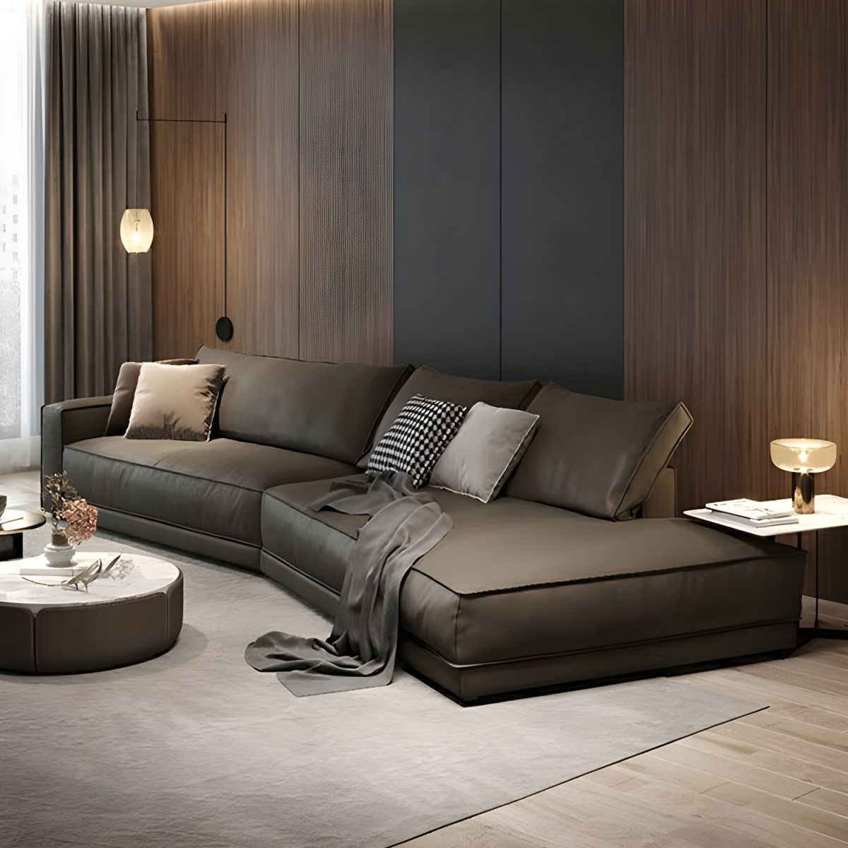 Cowhide Luxury Leather Sofa