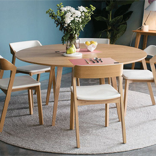 Copenhagen Round Natural Wood Dining Set