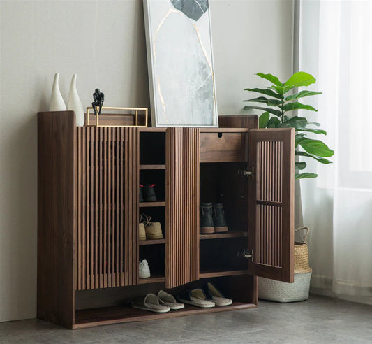 Blown Wooden Entrance Zone Shoe Cabinet