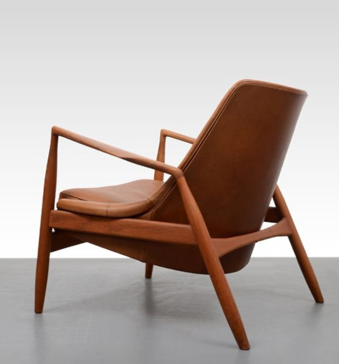 Kofod Larsen Italian Vintage Wood Armchair