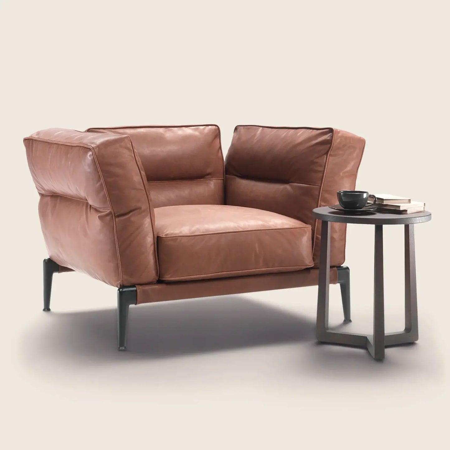 The Open Wing Leather Armchair